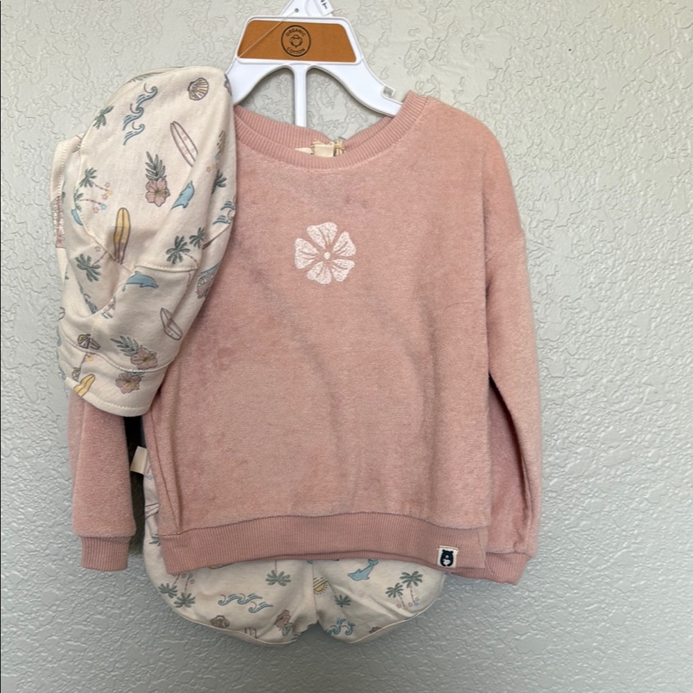 Charming Pink and Cream Baby Outfit